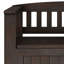 Banc de rangement transitionnel en bois massif Acadian 48 po L-292839288-292839291