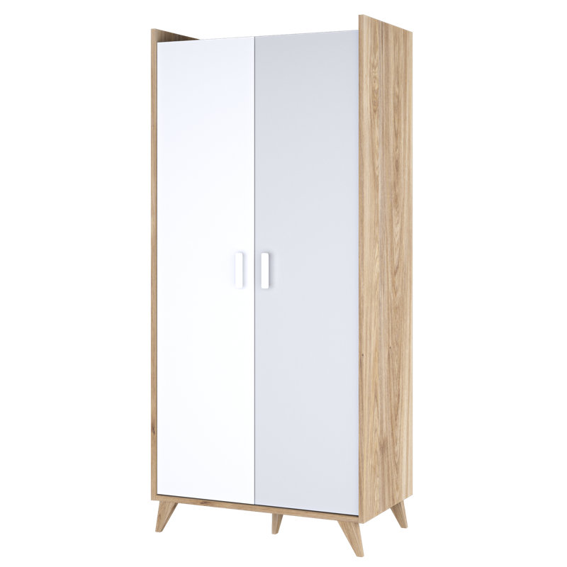 Tabiona 2 Door Manufactured Wood Wardrobe