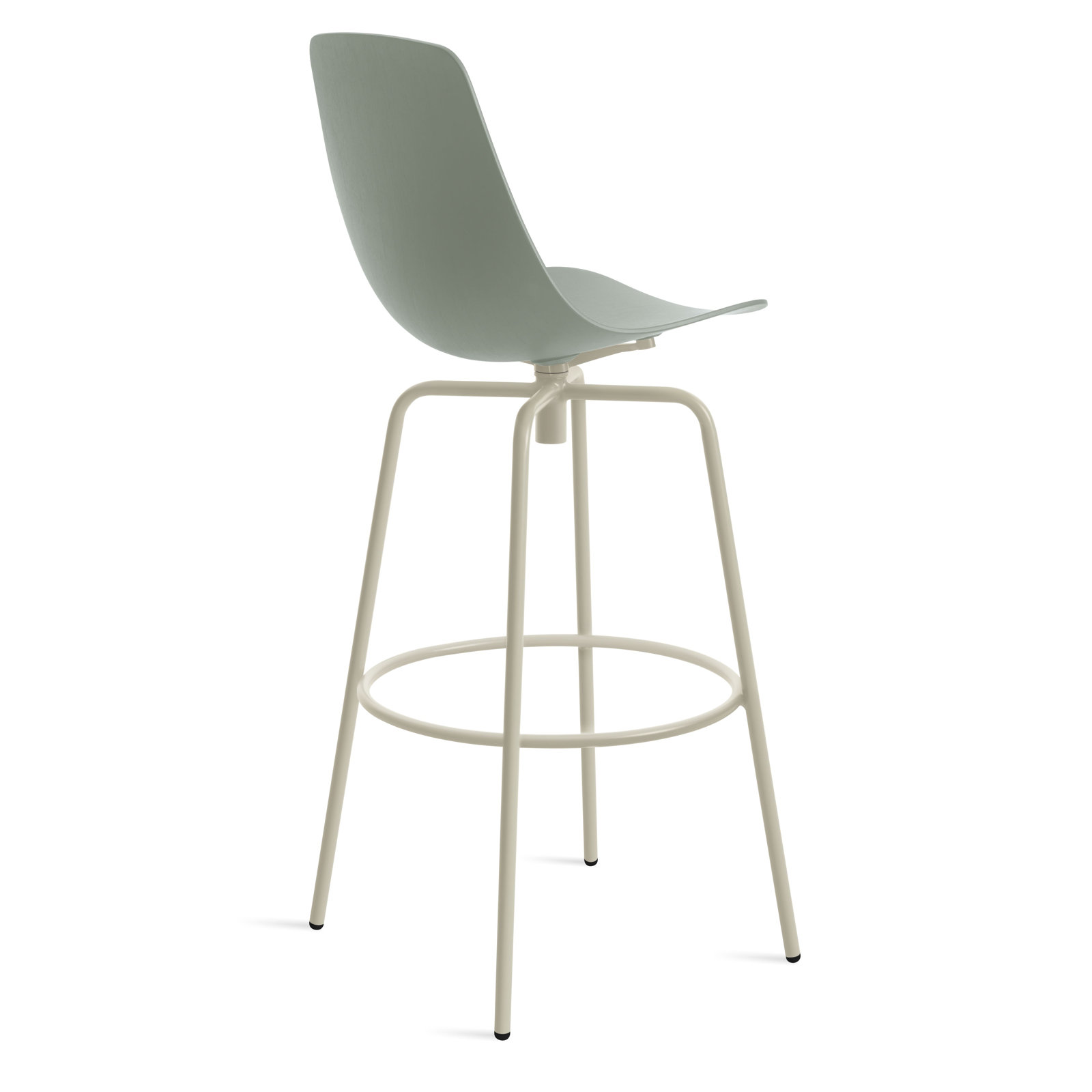 Clean Cut Swivel Bar and Counter Stool, Bar Stool (31" Seat Height), Gray Green