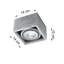 Quatro Concrete Flush Mount