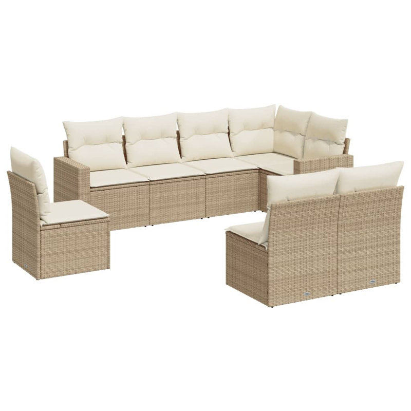 Ensemble de canapé de jardin Vidaxl PE