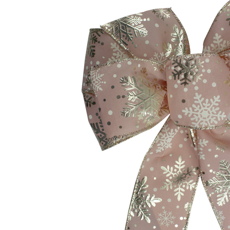14'' Floral Fabric Bow