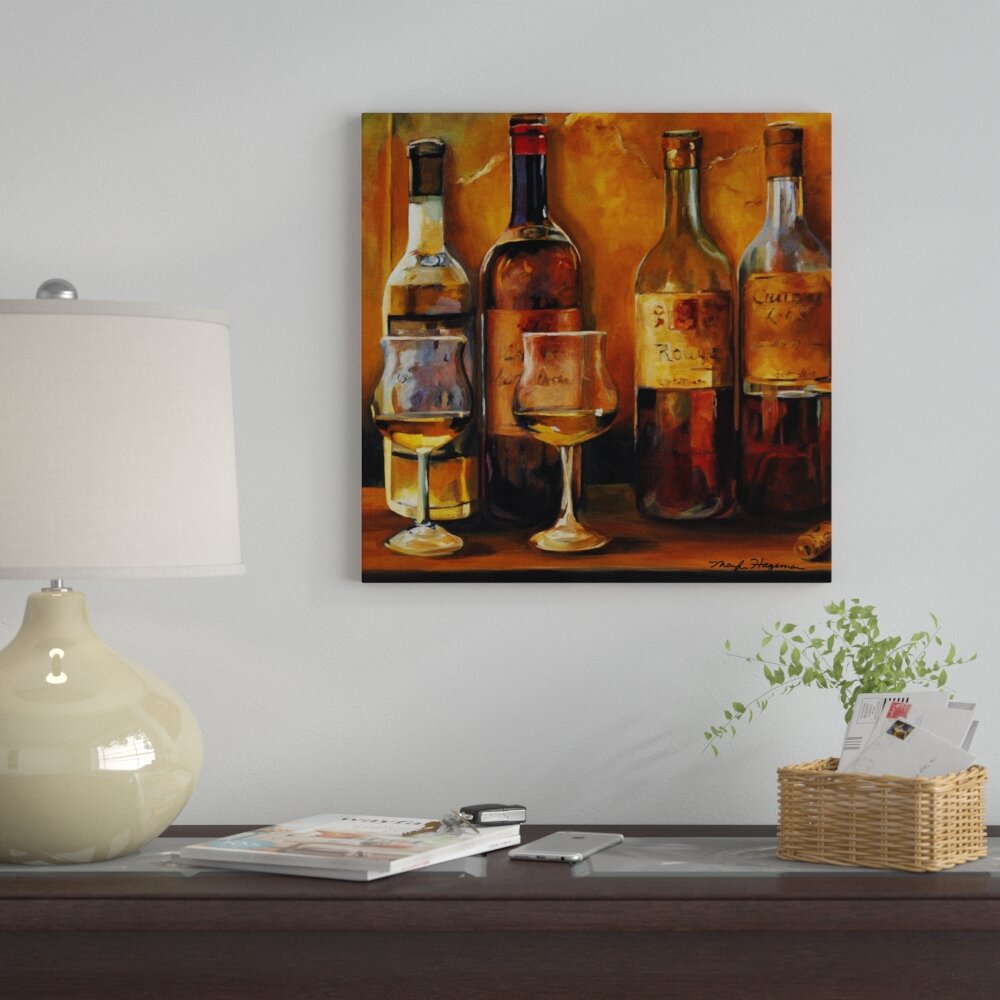 Fleur De Lis Living Cellar Reds On Canvas by Marilyn Hageman Print ...