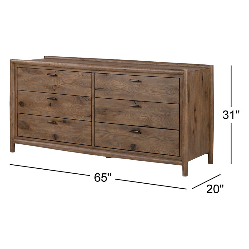 Glenview 6 - Drawer Dresser, Brown