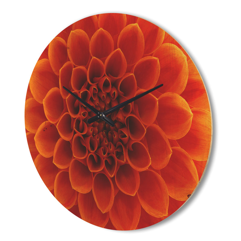Grande horloge murale, Orange, Grand