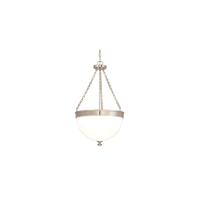 Barrington 3 - Light Pendant, Polished Nickel, 14"