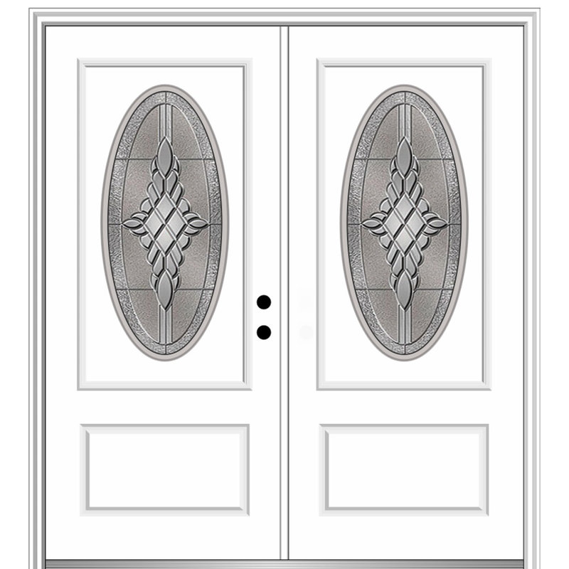 Porte d'entrée avant en fibre de verre Grace, Ouverture vers la gauche