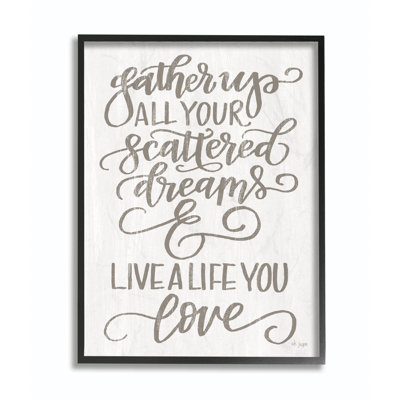 « live a live you love white white family », impression