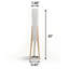 Lampe trépied 61 po en bois Soild-241545195-250152807