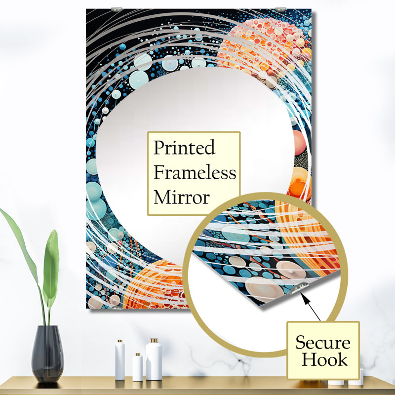 Damalus - Miroir mural formes abstraites MIR135336, 40 po x 30 po