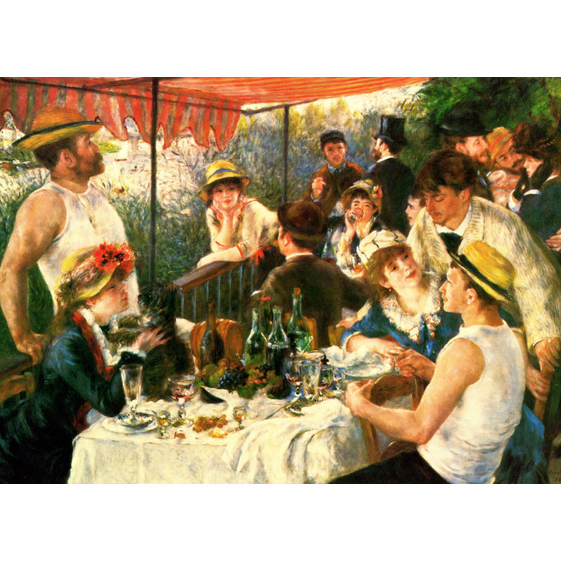 «Luncheon Of Boating Party», H 17 po x l 24 po