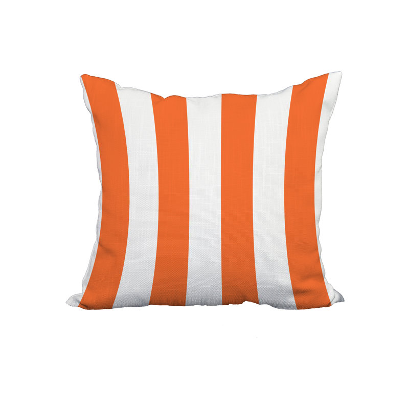  Housse et insert de coussin carré en coton, 18 po x 18 po, Orange