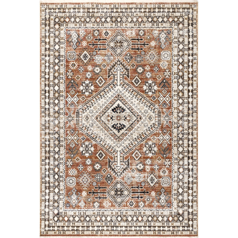 Tapis oriental / persan Amiaha pour le salon, la chambre à coucher, la cuisine et la salle à manger, Rectangle de 5 pi x 8 pi