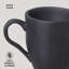 Tasse à café noir mat 9,2 oz en grès céramique - Va au micro-ondes, au four et au lave-vaisselle, par Porto Brasil-107402310