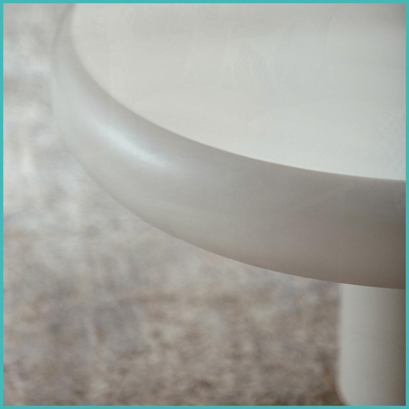 Table basse 39,37 po en forme de nuage moderne pour le salon, facile à assembler et à nettoyer
