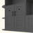 Multifunctional Left-Right Combination Hall Cabinet (Can Be Used Separately) With Storage And 4 Hooks, Storage Cabinet/ Hall Tree 2 In 1 For Living Room, Kitchen And Hallway-1538391892