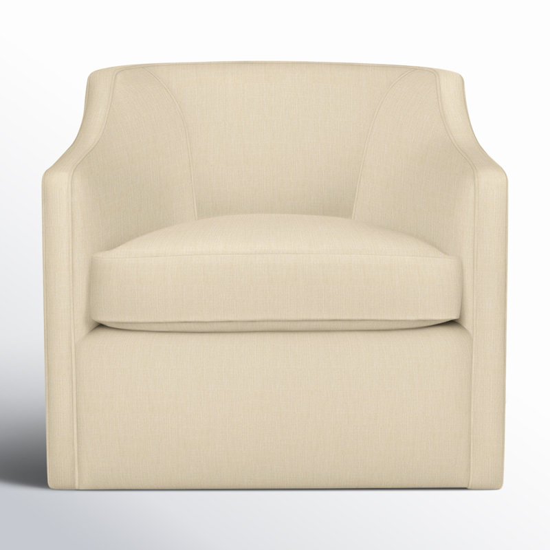 Fauteuil pivotant rembourré Marietta, Toile lin Sunbrella®