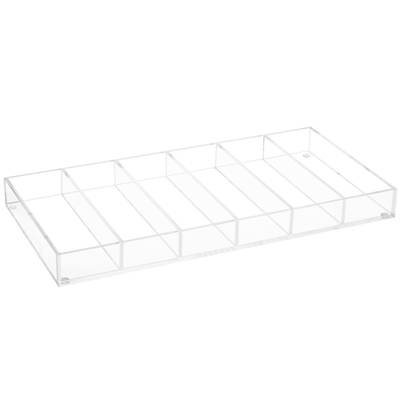 Acrylic 6 Compartments Makeup Organiser