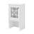 Hembree 4 Pc Bathroom Set with Over Toilet Shelf, Wall Mounted Cabinet, Hamper and Floor Cabinet