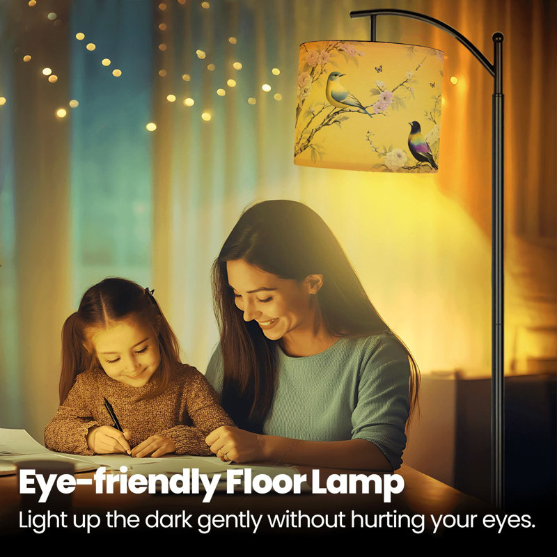 Lampe sur pied avec abat-jour réglable Arc
