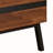 Walnut And Sandy 2-Drawer Nightstand