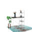 Bureau réversible en bois Smart Workstation blanc / brun