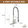 Spring Standard Kitchen Faucet with Dual-Function Spray Head and Deck Plate
