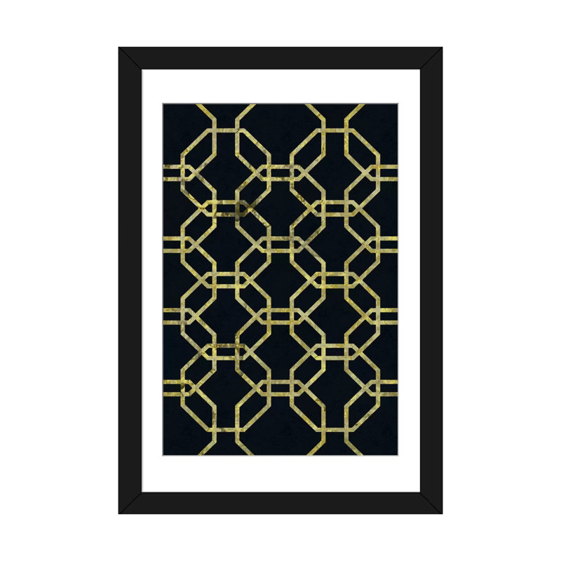 « geometric dialogue », impression sur toile, H 32 po x l 24 po x P 1 po, Papier d'art encadré noir, Blanc