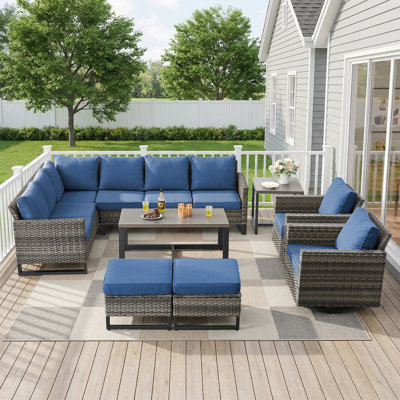 8 - Person Patio Conversation Set with Cushions