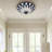 18" Tiffany Stained Glass Flush Mount Dimmable