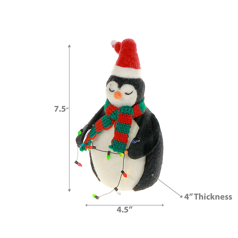 Led pingouin en laine