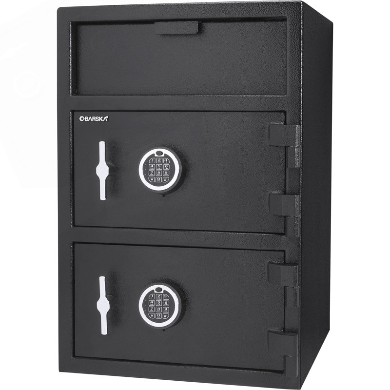 Digital Keypad Two Lock Depository Safe