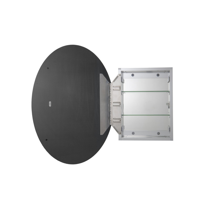 Shamaria 21'' W 31'' H Frameless Medicine Cabinet Mirror 2 Adjustable