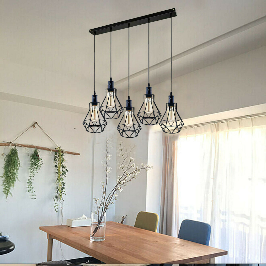 Houstonia 5 - Light Black Kitchen Island Pendant
