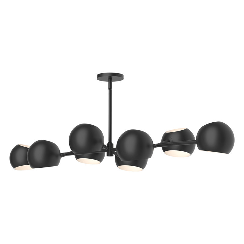 Lustre linéaire spoutnik moderne à 8 lumières Willow