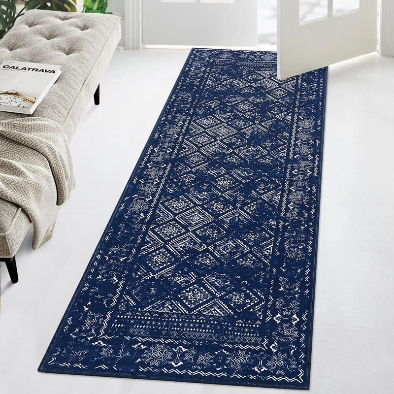 Tapis Leeoma avec envers antidérapant, Tapis de couloir 2 pi x 6 pi