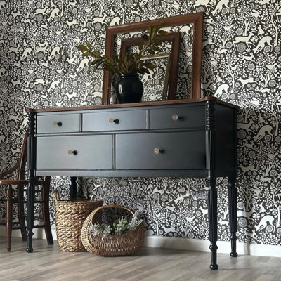 Armoire d'entrée américaine en bois rétro