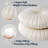  Velvet Round Throw Pillow for Sofa Decor 18-Inch (Set of 2)-732722235