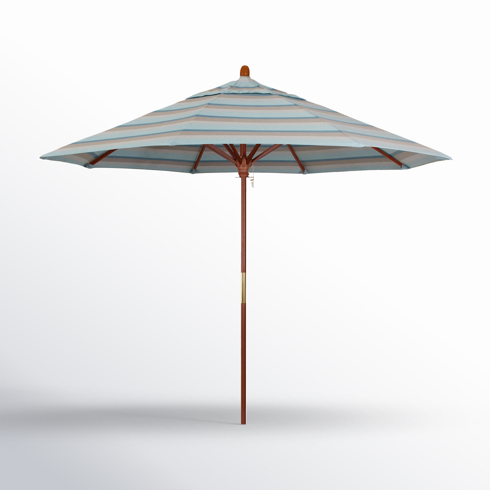 Manford 108'' Sunbrella® Outdoor Umbrella, Gateway Mist Sunbrella®