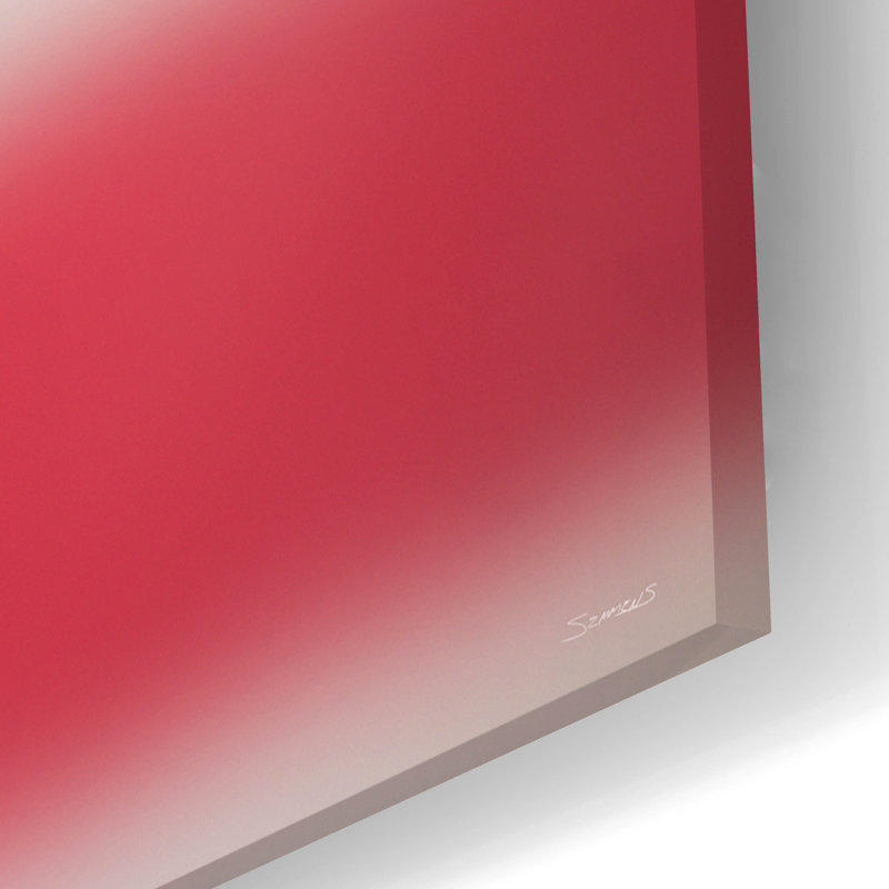 «Oil and Water 08» par Gordon Semmens, art mural en verre acrylique, H 16 po x l 24 po
