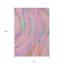 Tapis intérieur lavable abstrait 8 pi x 10 pi rose et bleu sarcelle HomeRoots