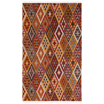 Kilim Flat Weave Wool Geometric Rug