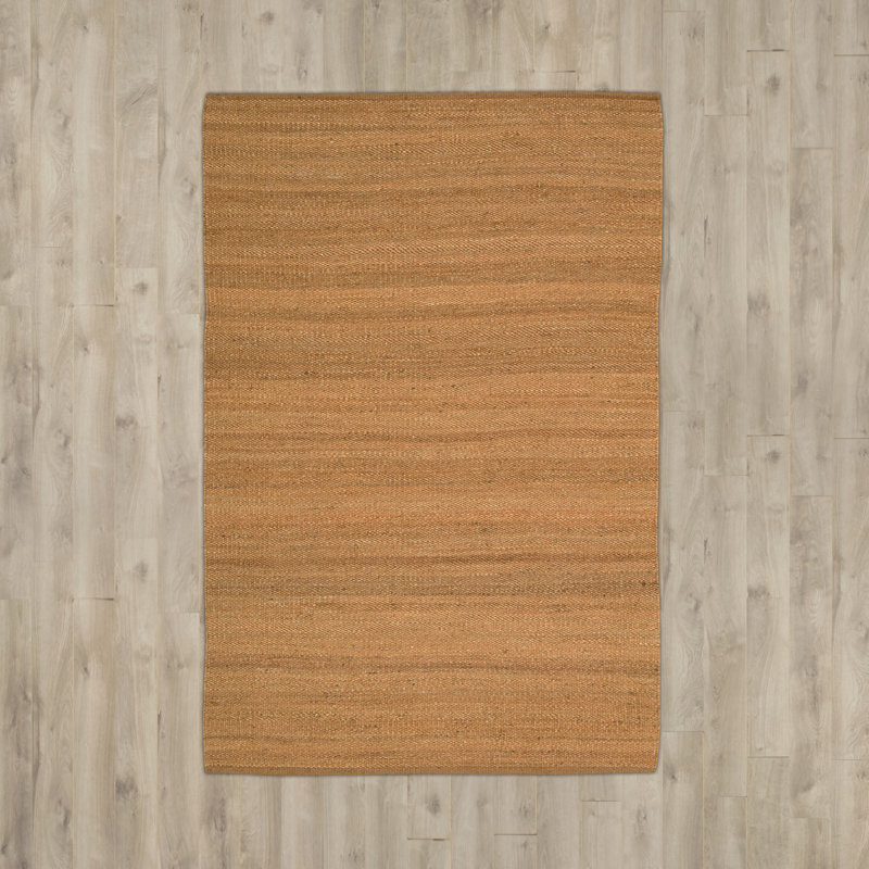 Tapis brun tissé à la main Letona, Rectangle 4 pi x 6 pi