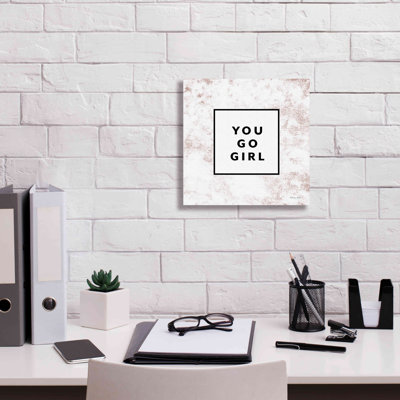 «You Go Girl Bold» par Susan Ball, Gi You Go Girl Bold par Susan Ball - art textuel sur toile tendue