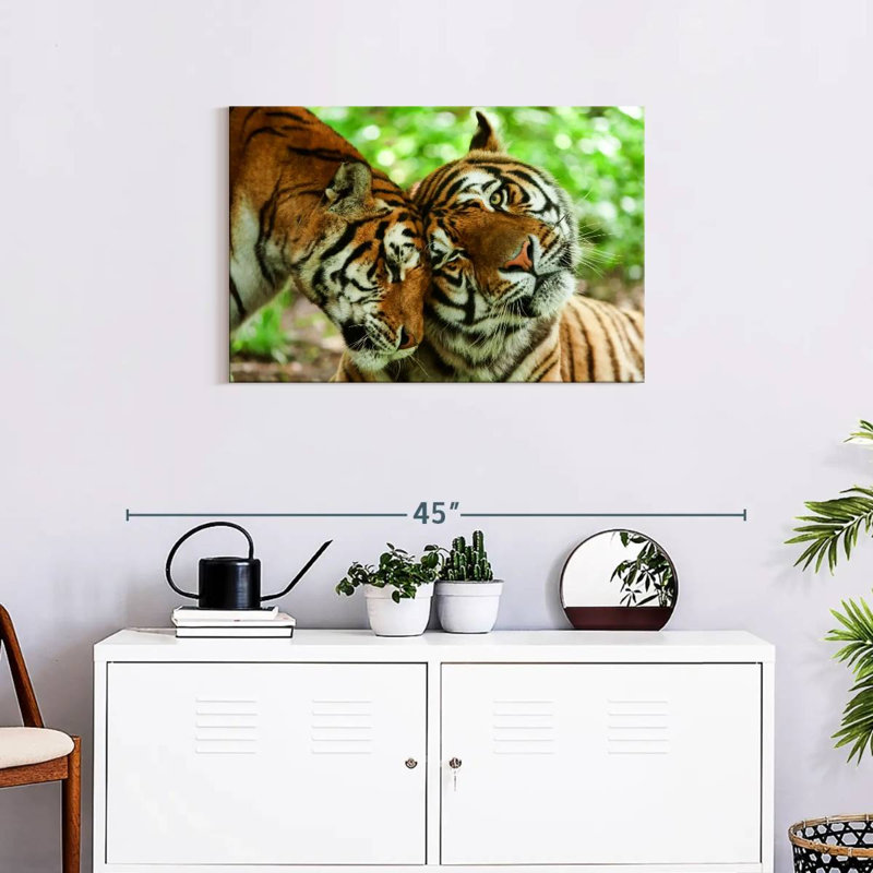 Brampt Loving Tigers, 30" H x 45" W