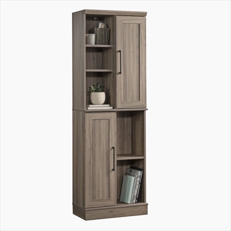 Armoire de rangement, finition brun-gris, Gris