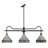 Balfor 3 - Light Antique Black Iron Pendant