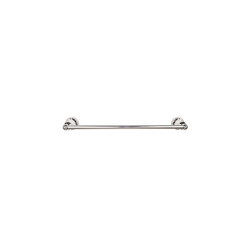 Hudson Bath Single 20 1/4" Wall Mounted  Towel Bar, Polished Nickel