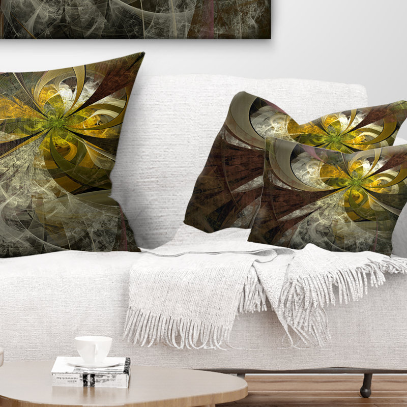Coussin lombaire en fleur symétrique floral