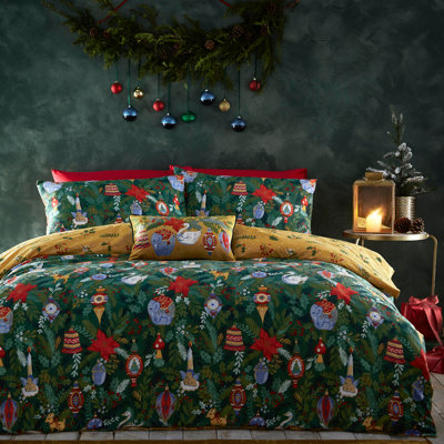 Cotton Blend Floral Duvet Cover Set with Pillowcases Included
